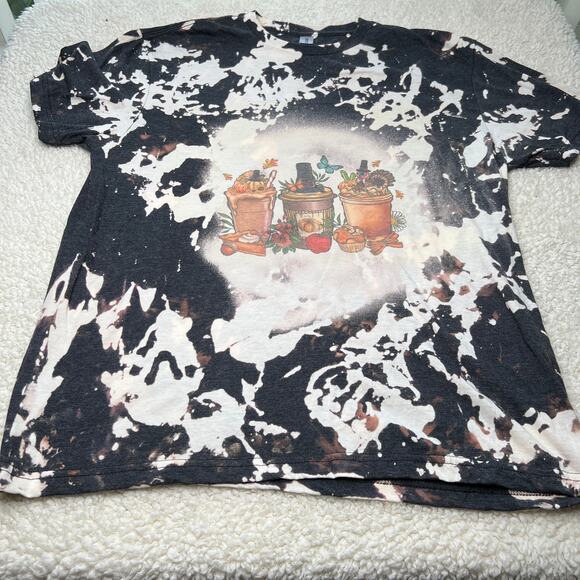 Fall Bleached Black Coffee Tee Large - Picture 2 of 6